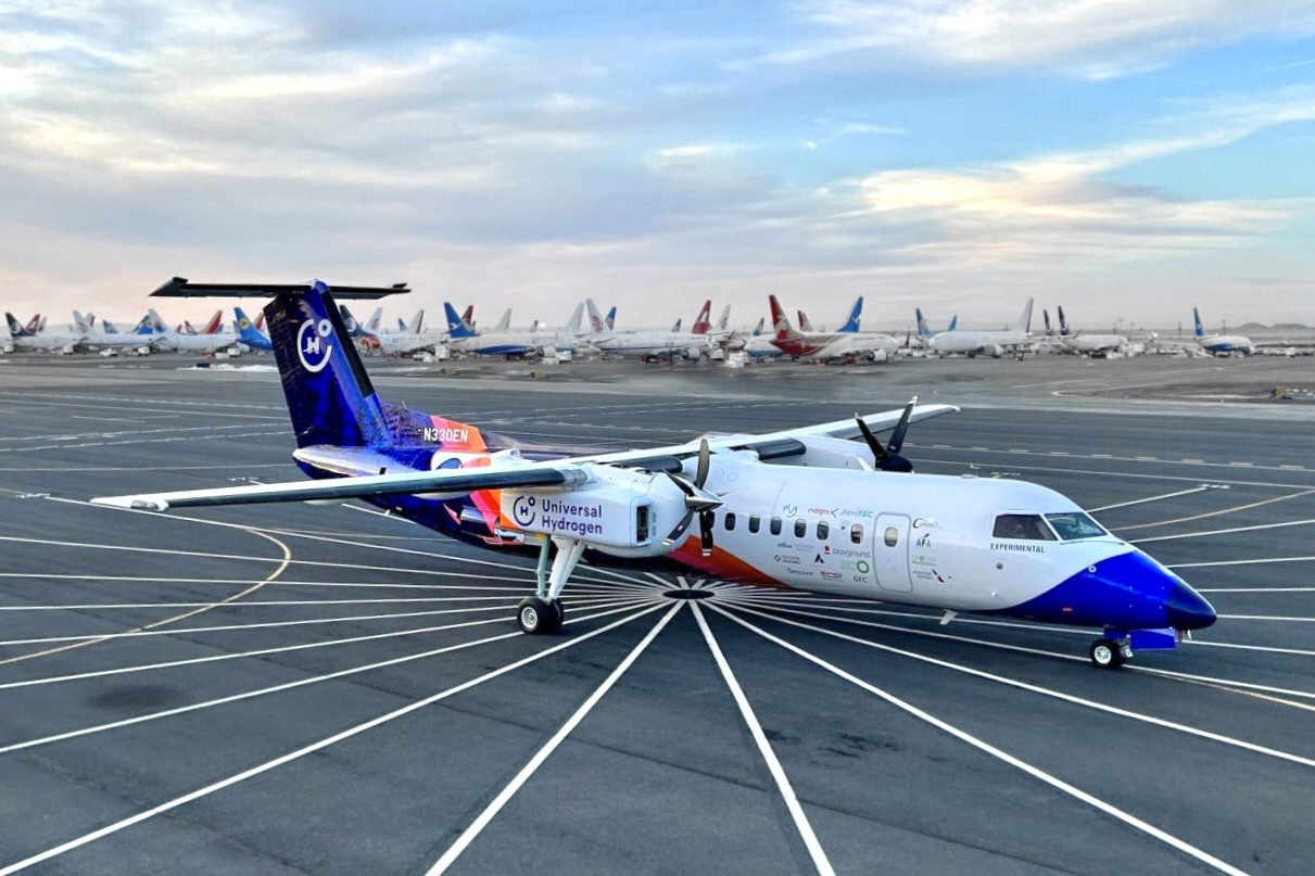 FAA aprova 1º voo do Dash 8 movido a hidrogênio