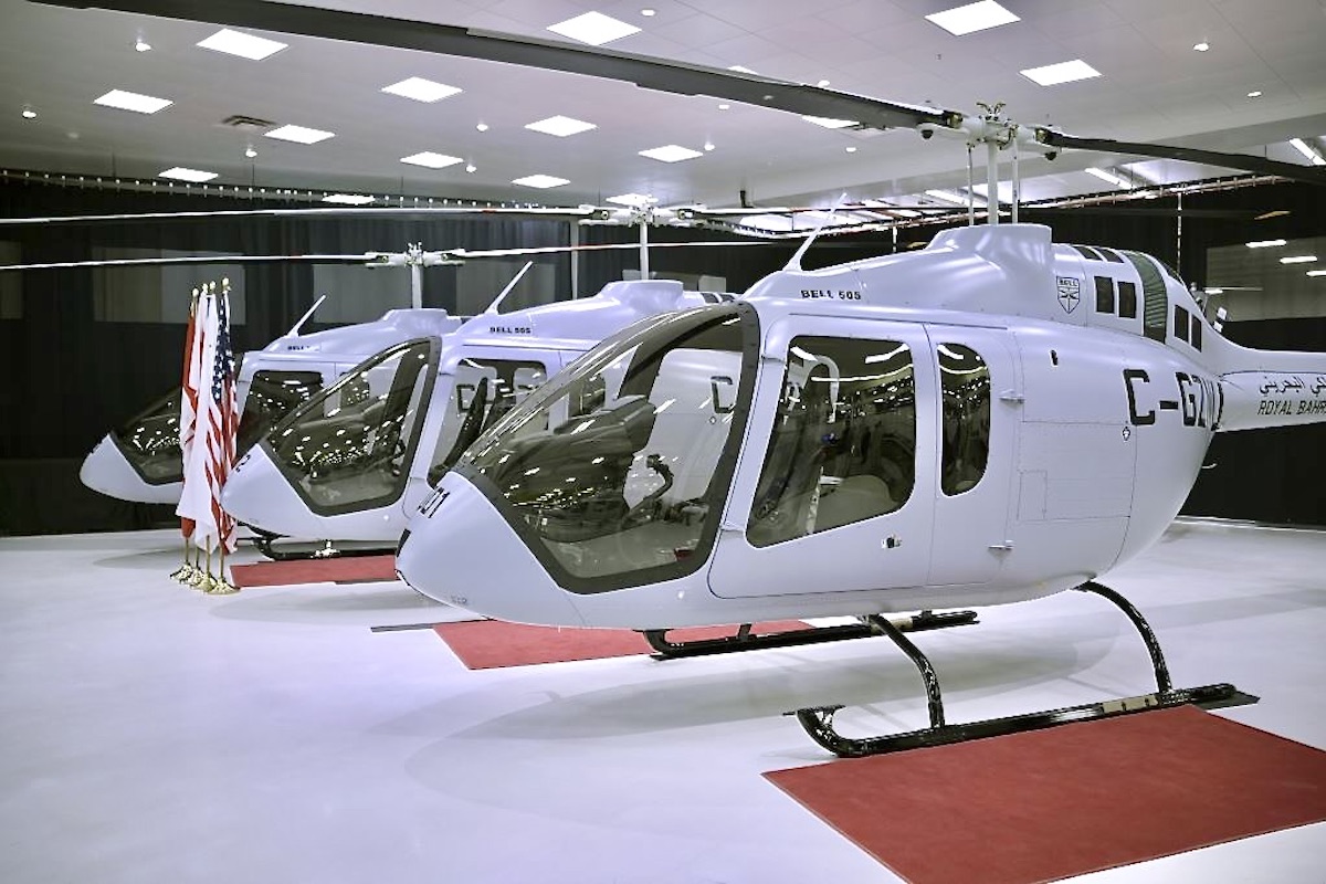 Força Aérea do Bahrein incorpora três helicópteros Bell 505