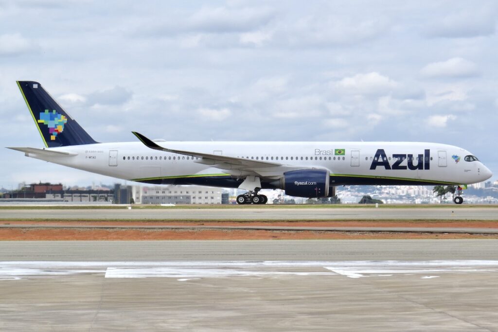 Primeiro A350 da Azul deixa o Brasil 2 Primeiro A350 da Azul deixa o Brasil