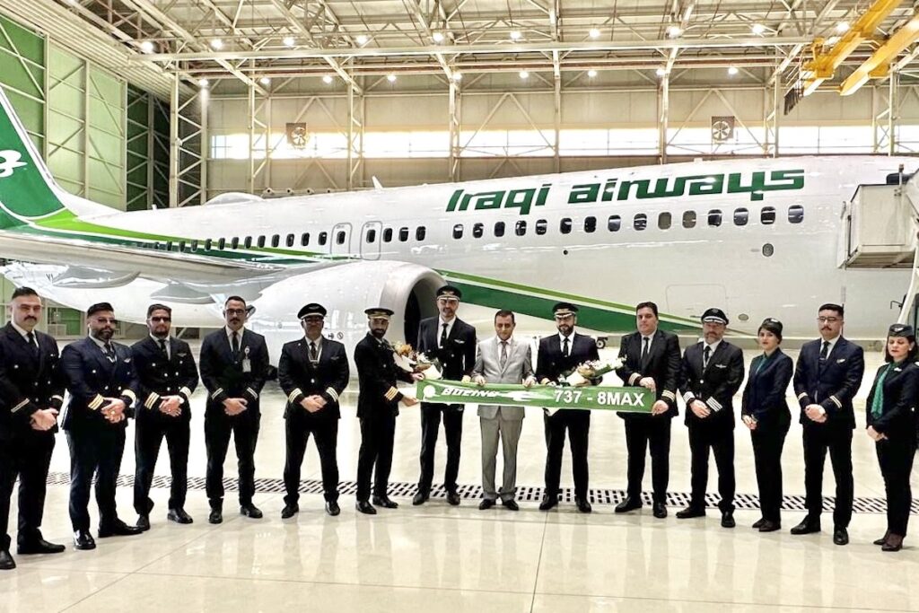 Iraqi Airways recebe seu primeiro Boeing 737 MAX 8