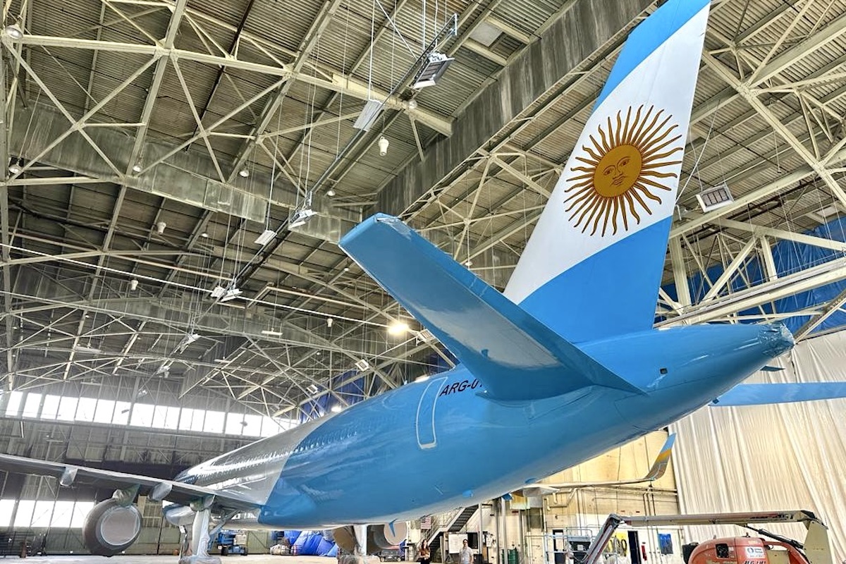 Surgem imagens do novo avião presidencial da Argentina