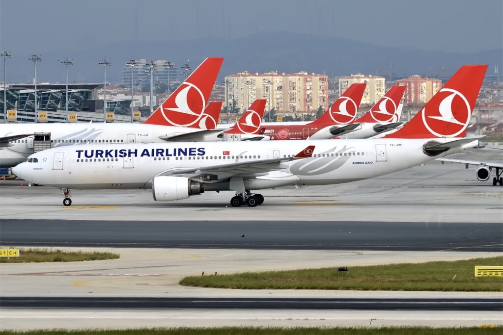 Turkish Airlines registra aumento de 16% no número de passageiros transportados em 2023