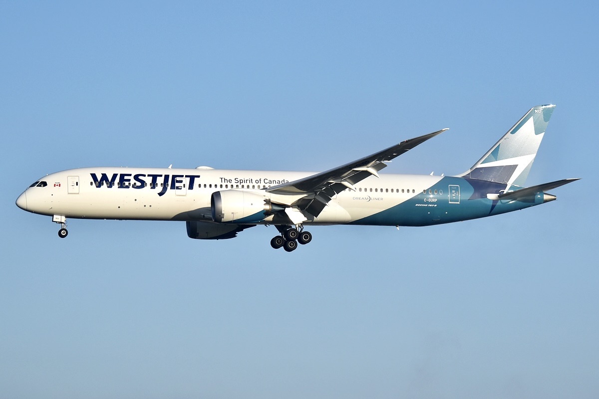 WestJet inicia sua primeira rota direta para a Ásia