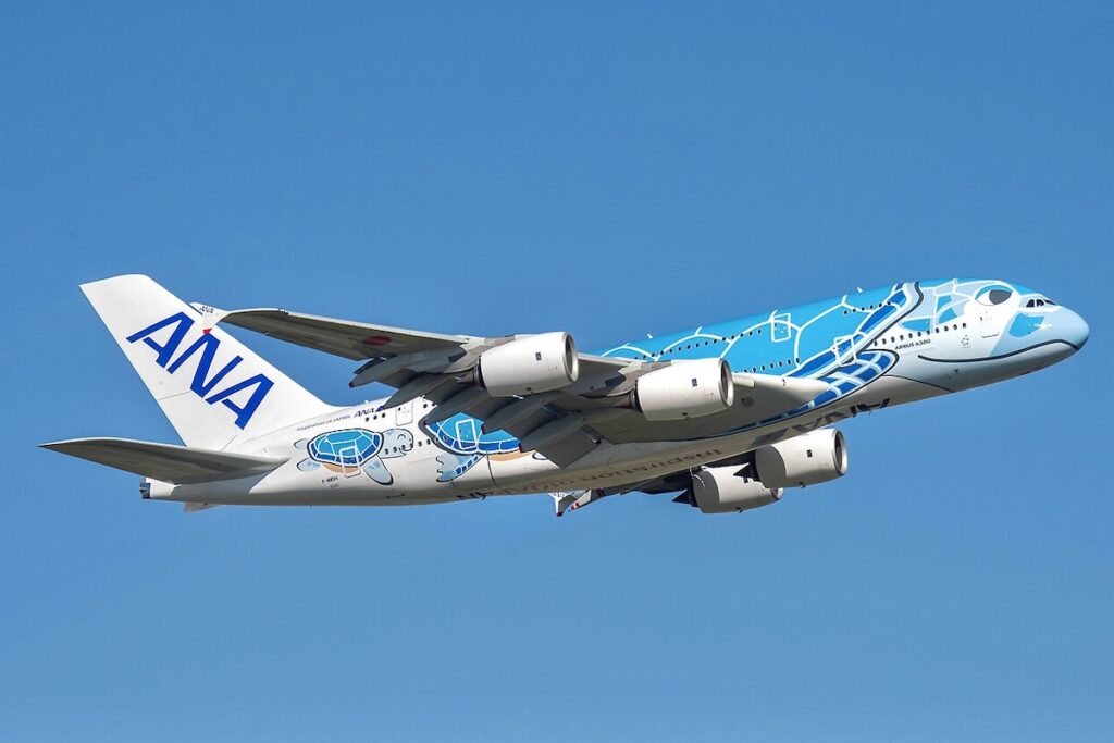 Veja para onde a All Nippon Airways voa com seus três A380