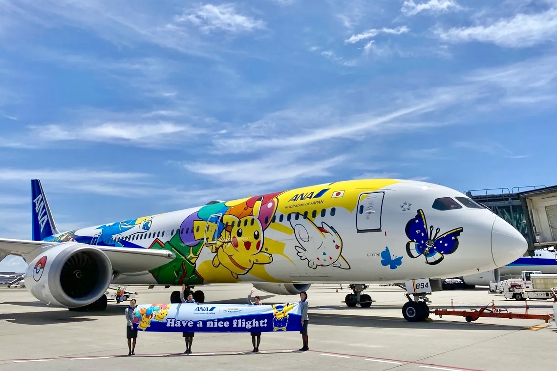 ANA revela Boeing 787 com pintura do Pikachu