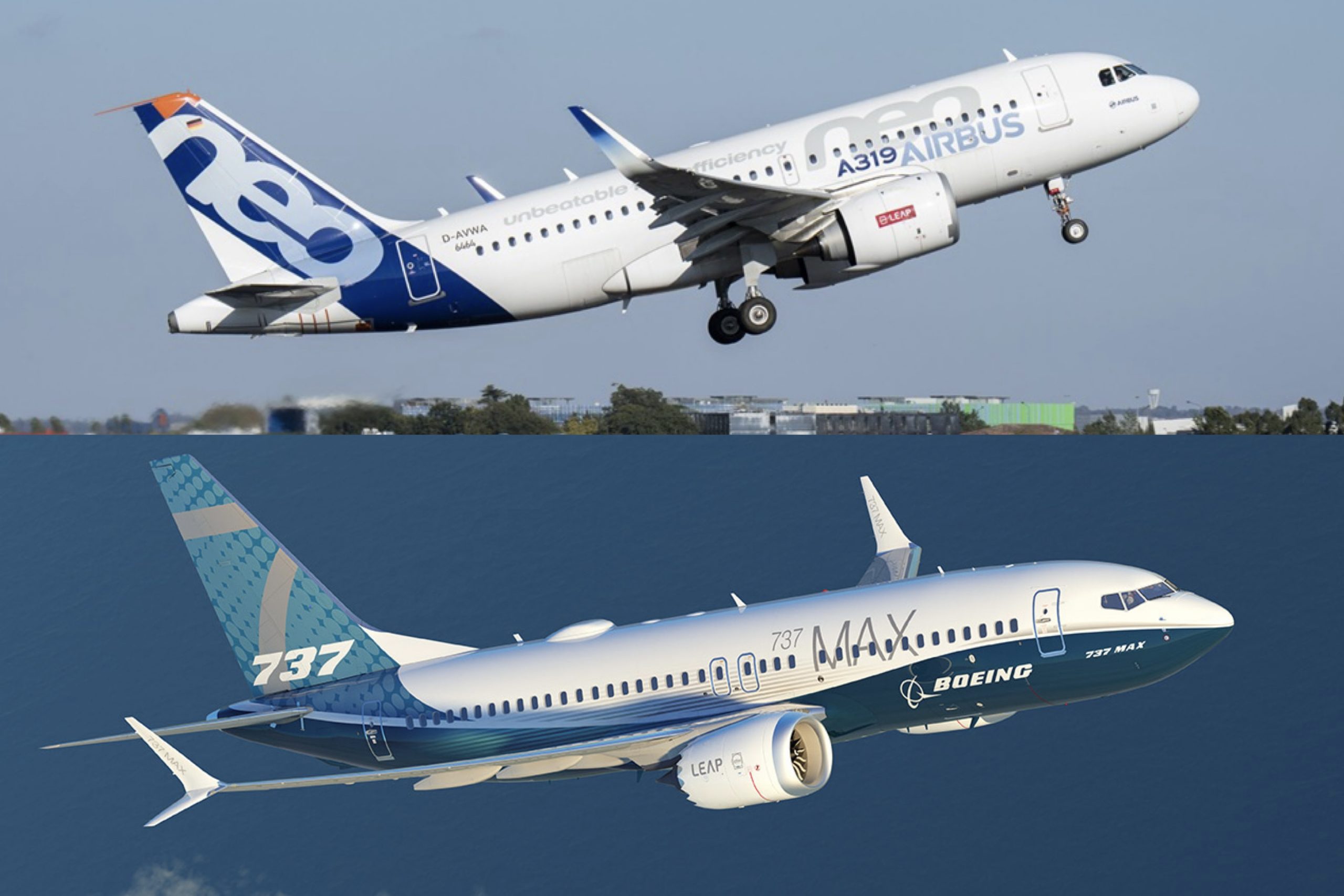 Compare: A319neo vs Boeing 737 MAX 7