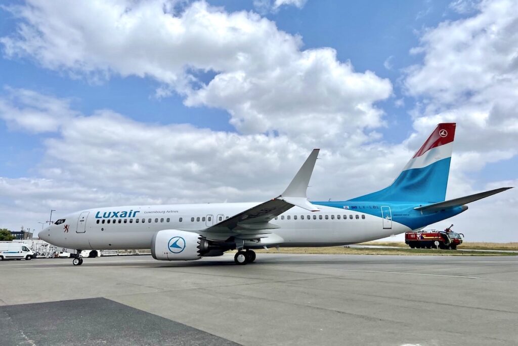 Luxair celebra a chegada de seu primeiro Boeing 737 MAX