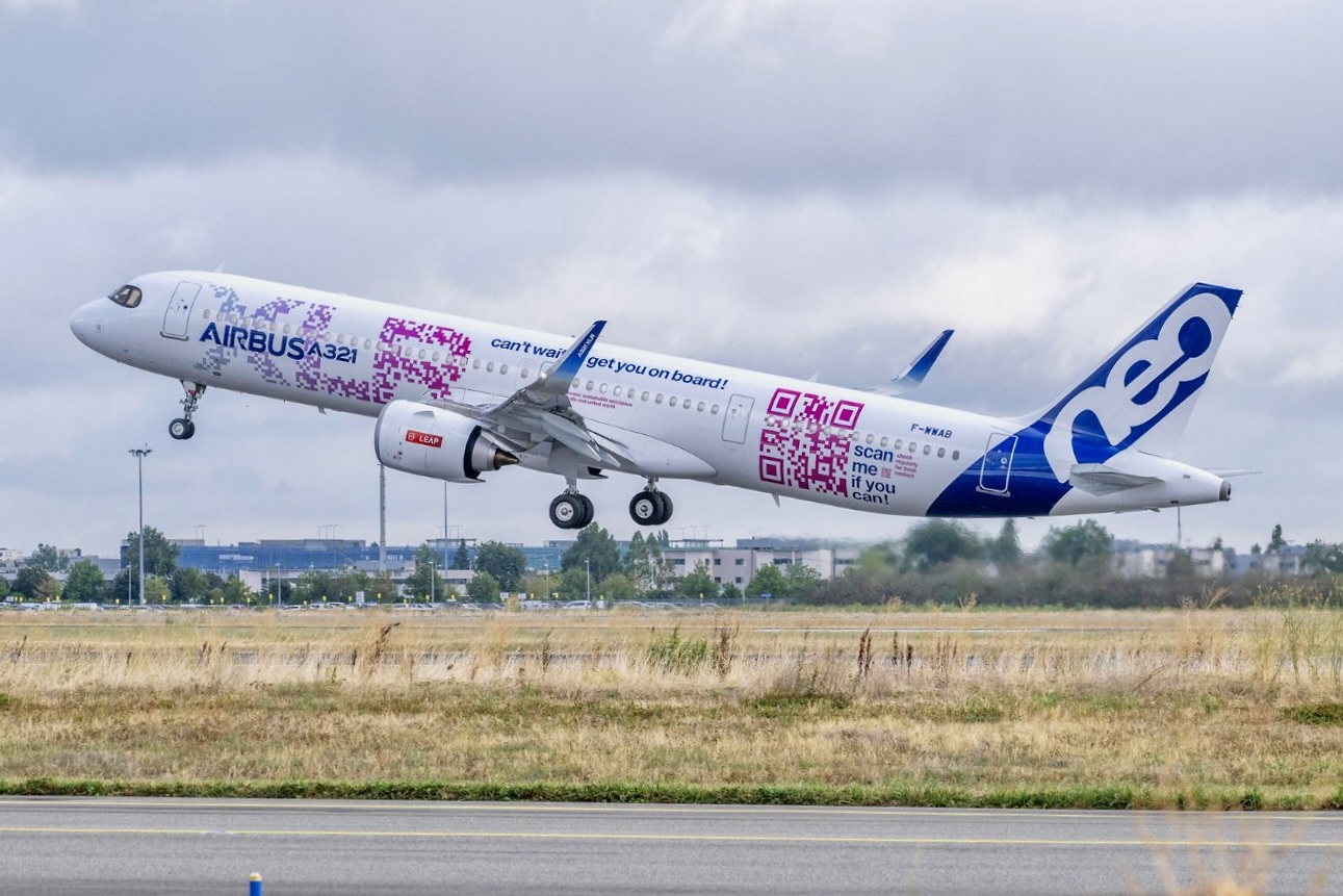 A321XLR decola para campanha de dez dias ao redor do mundo