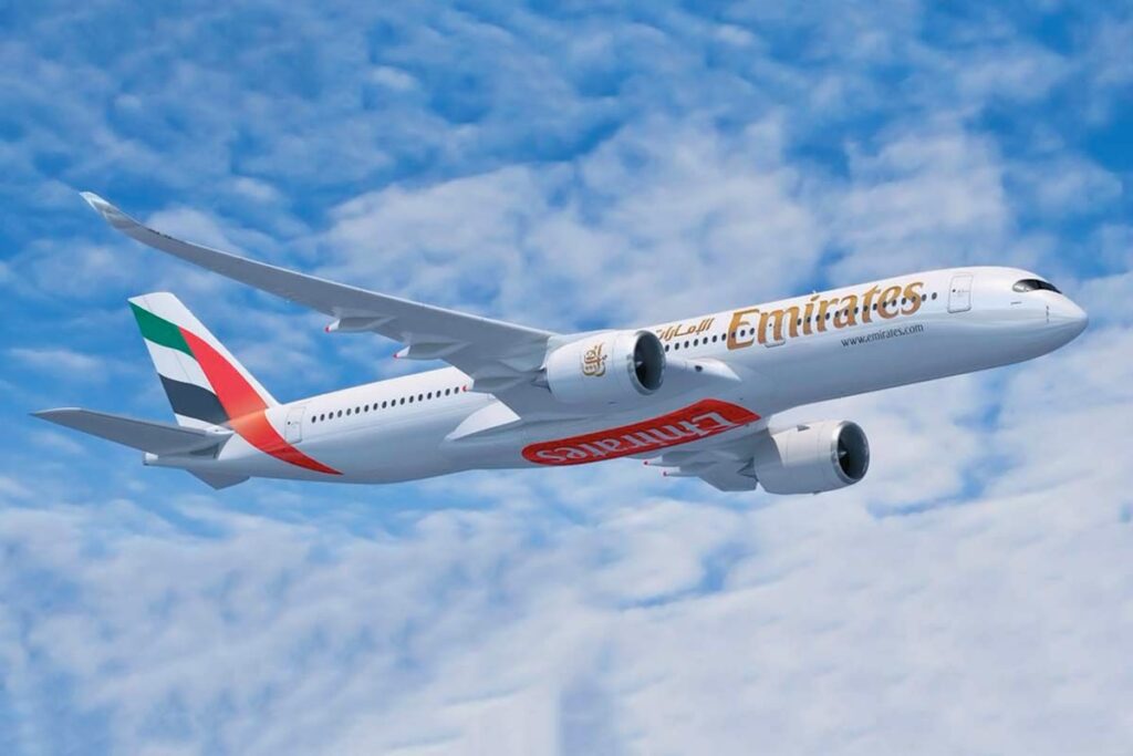 Emirates revela qual será o primeiro destino de seus futuros A350