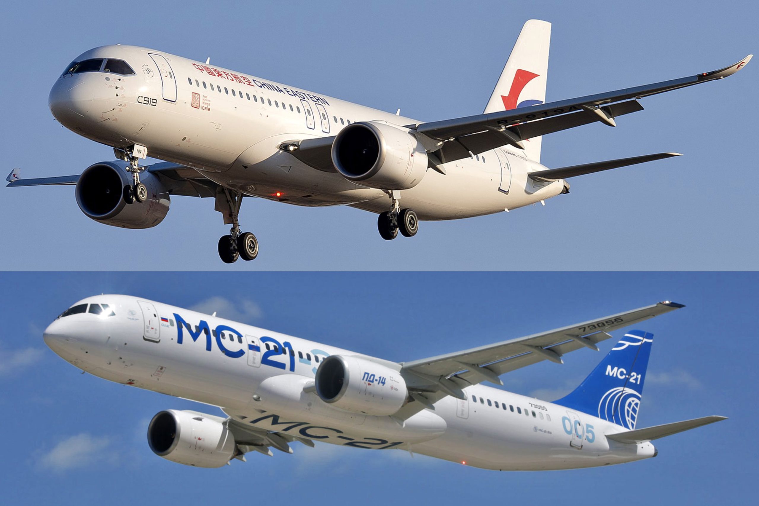 Jatos do Oriente: compare o MC-21 e o C919