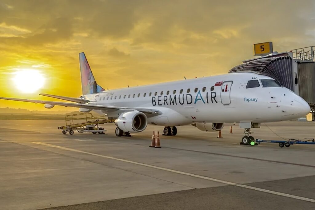 BermudAir programa primeiros voos com o E190 12 BermudAir programa primeiros voos com o E190