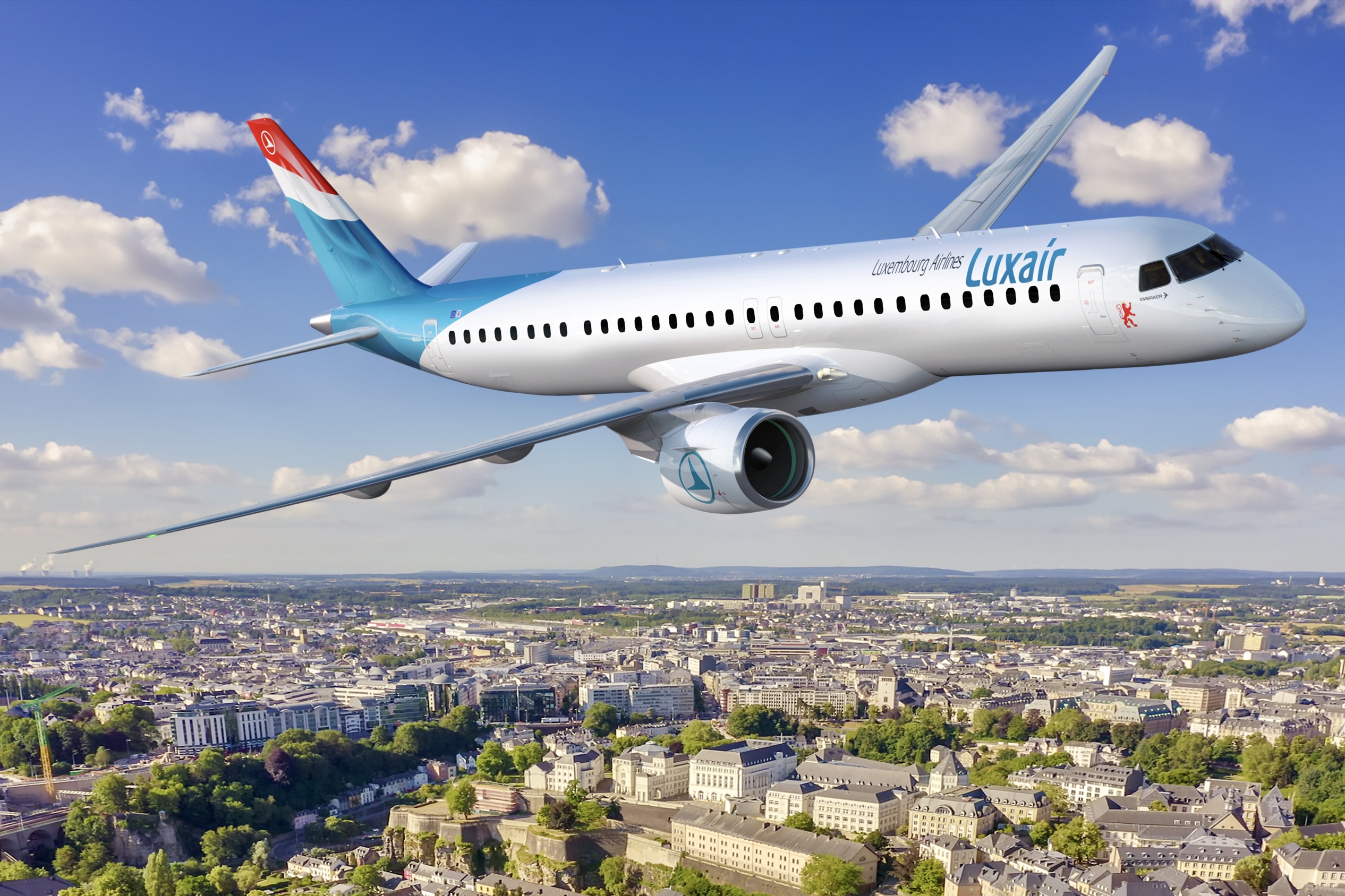 Luxair fecha encomenda com a Embraer para o E195-E2