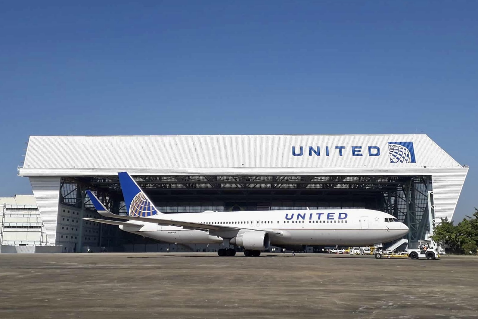 United Airlines conclui primeiro Check C em seu hangar do Galeão