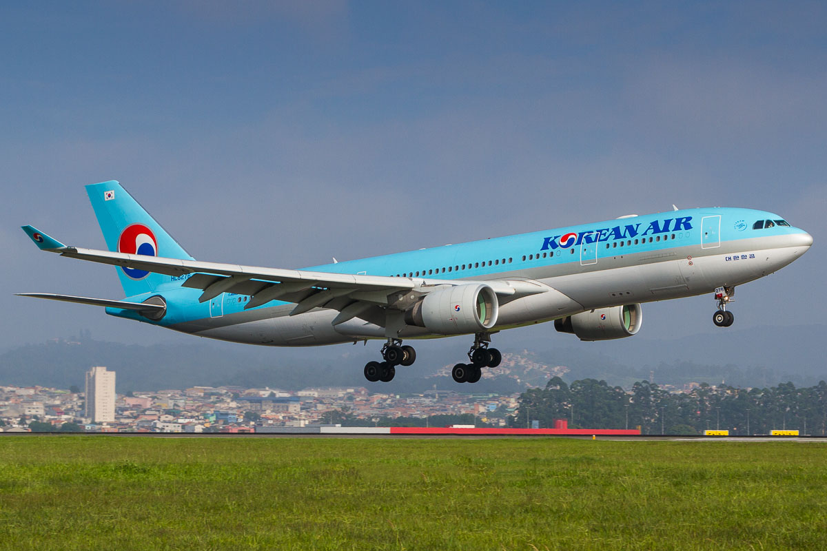 As operações da Korean Air no Brasil