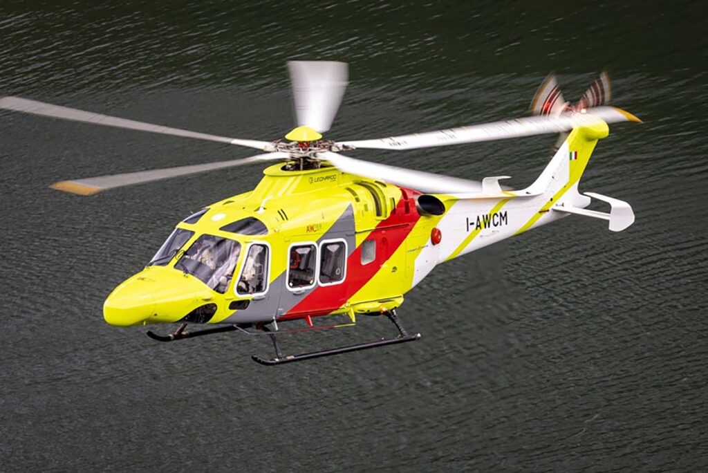 AW169 69005 AC4 during Demo Flight in Cotronei