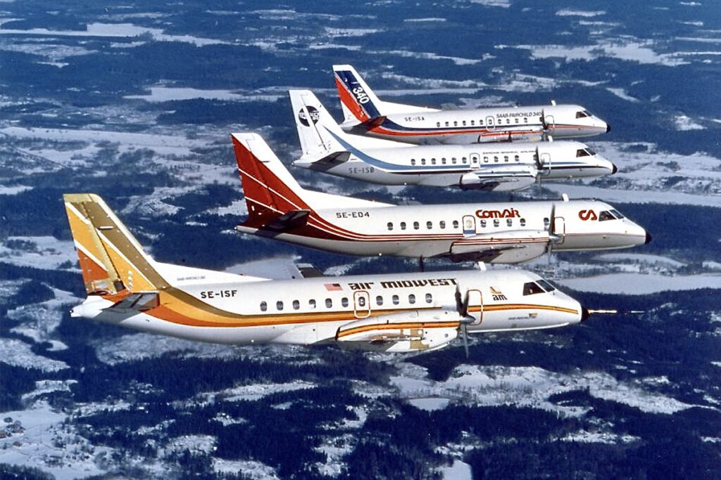 41 anos da primeira decolagem do Saab 340 8 41 anos da primeira decolagem do Saab 340