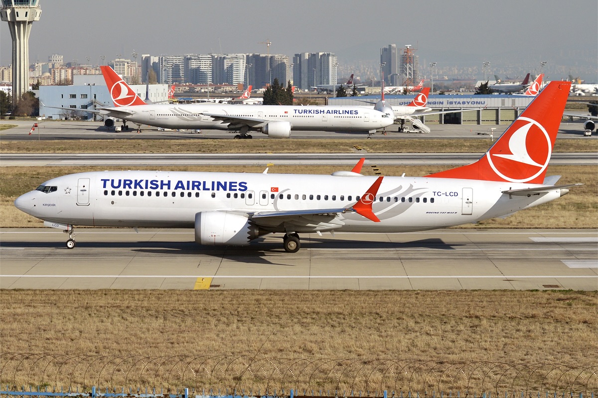 Turkish Airlines assina acordo para mais Boeing 737 MAX