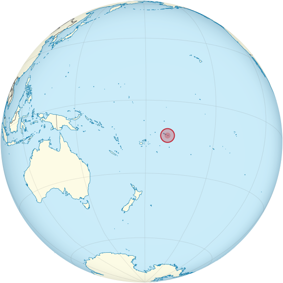 580px American Samoa on the globe Polynesia centered.svg