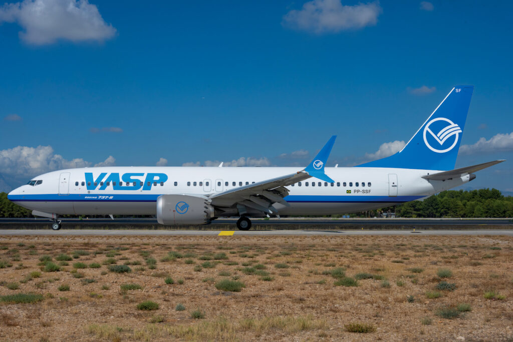 Vasp recebe seu primeiro Boeing 737 MAX