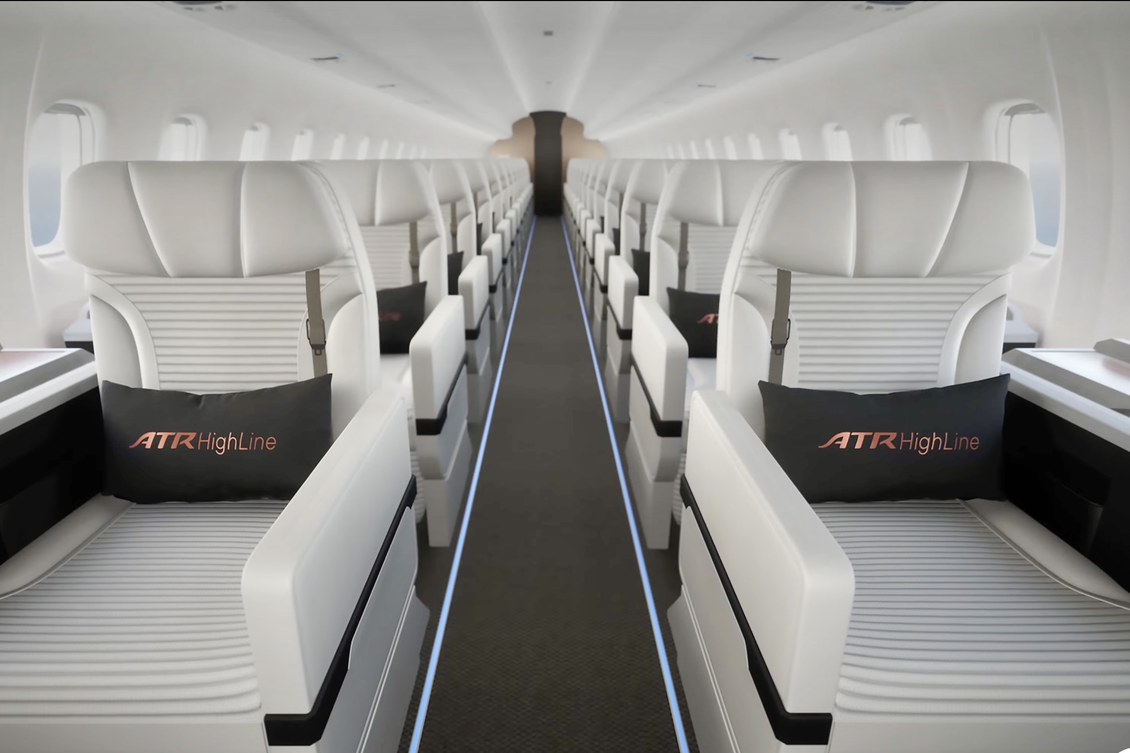 ATR revela mais detalhes do interior configurado somente com Classe Executiva
