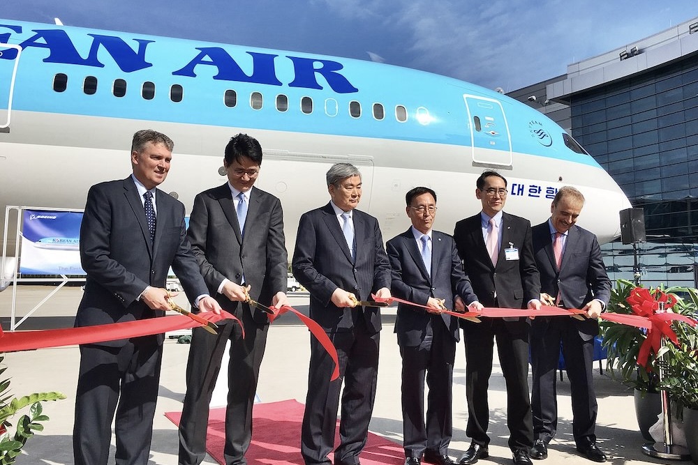 Korean Air recebe seu primeiro 787-10