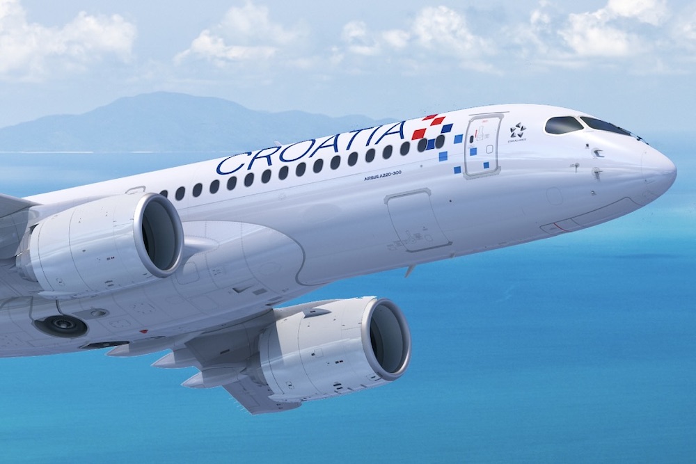 Croatia Airlines programa primeiras rotas do A220