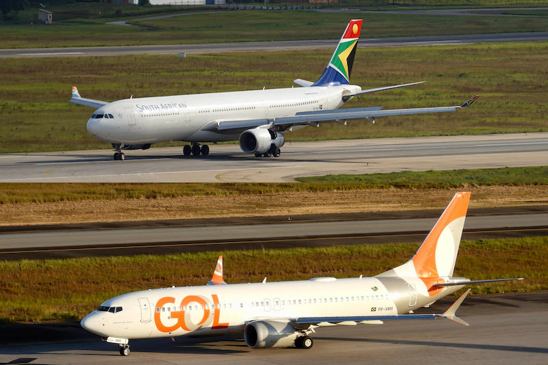 Gol inicia vendas de passagens para a África do Sul em codeshare com a SAA
