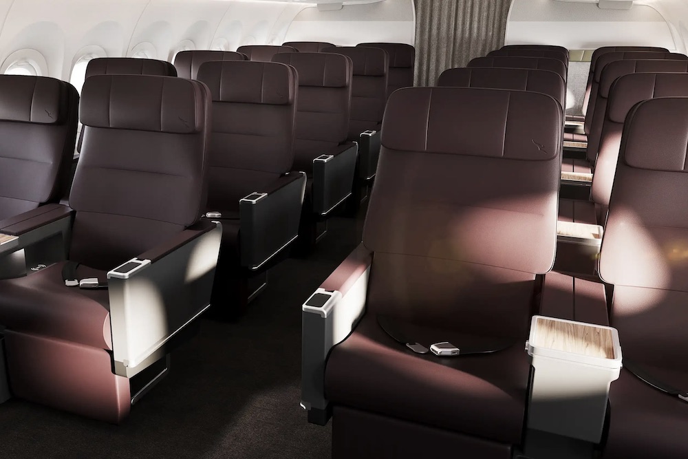 Qantas unveils its A321XLR cabin