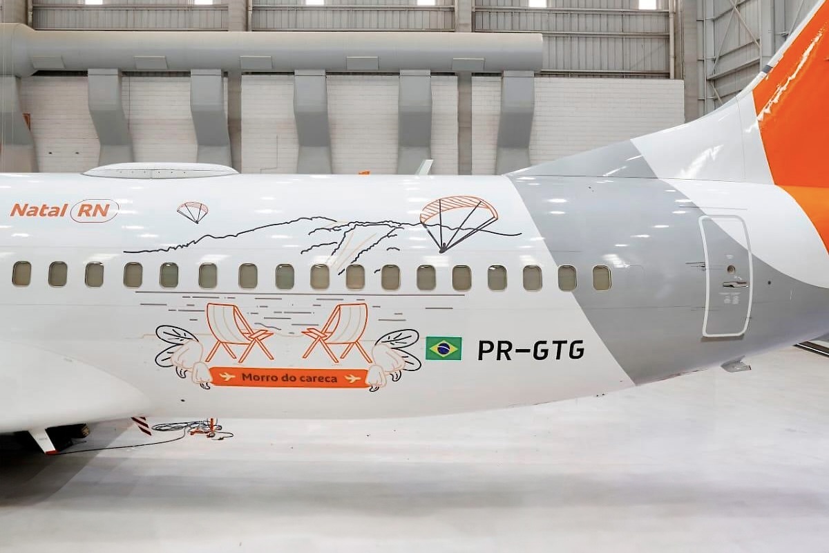 Gol homenageia elementos do RN com aeronave da iniciativa Conheça o Brasil: Voando