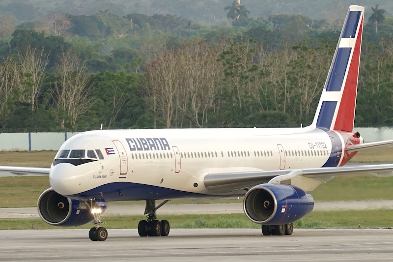 Veja para onde a Cubana tem voado com seu único Tu-204 2 Veja para onde a Cubana tem voado com seu único Tu-204