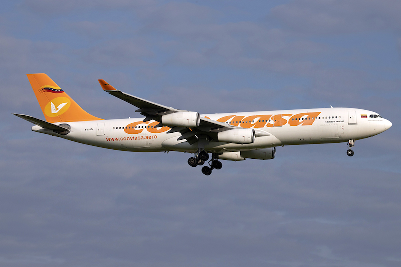 Raridade: A340-200 da Conviasa pousa em Guarulhos 8 Raro A340-200 da Conviasa pousa em Guarulhos
