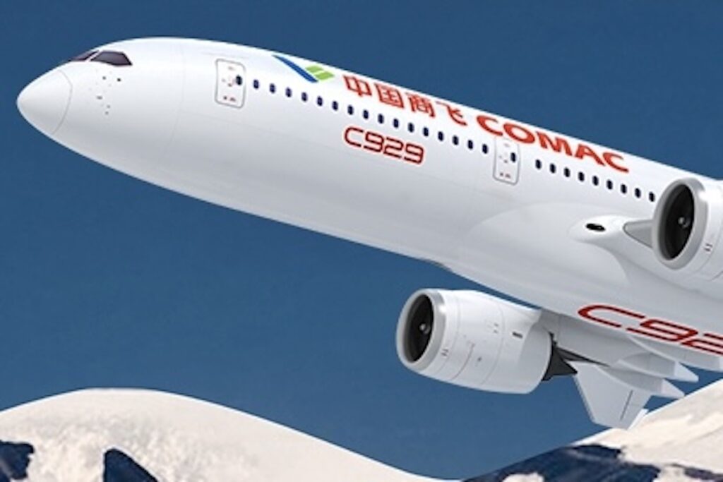 Air China será a cliente lançadora do C929 8 Air China será a cliente lançadora do C929