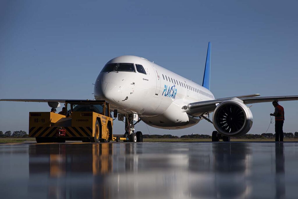 Veja quais foram os últimos voos realizados pelo E190-E2 da Placar 4 Veja quais foram os últimos voos do E190-E2 da Placar