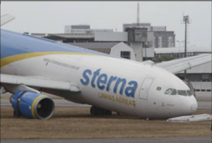 Relembre a curta vida da Sterna Linhas Aéreas 1 STERNA PR STN nose gear collapse