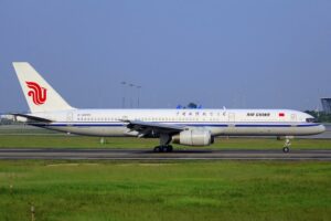 O Boeing 757 na frota da Air China