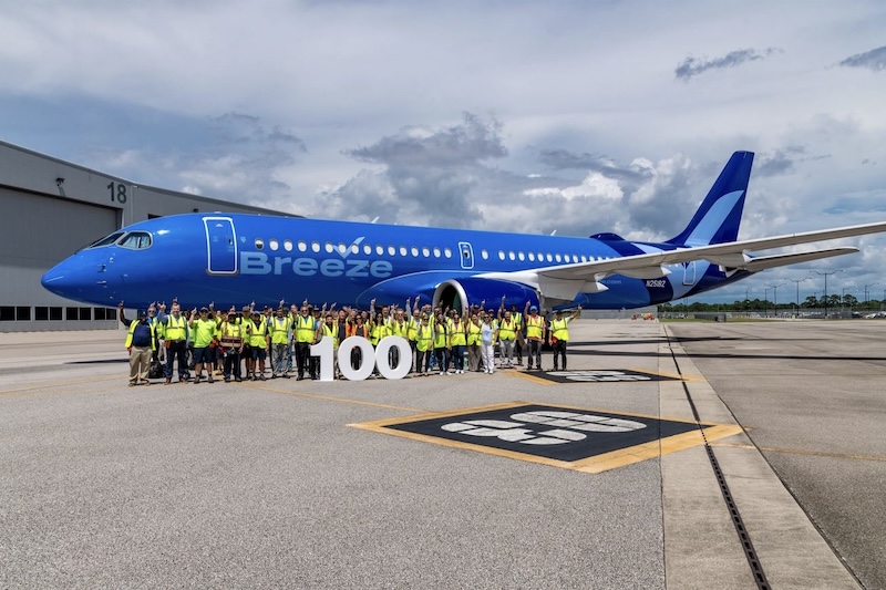 Airbus entrega o A220 de número 100 produzido em Mobile 4 Airbus entrega o A220 de número 100 produzido em Mobile