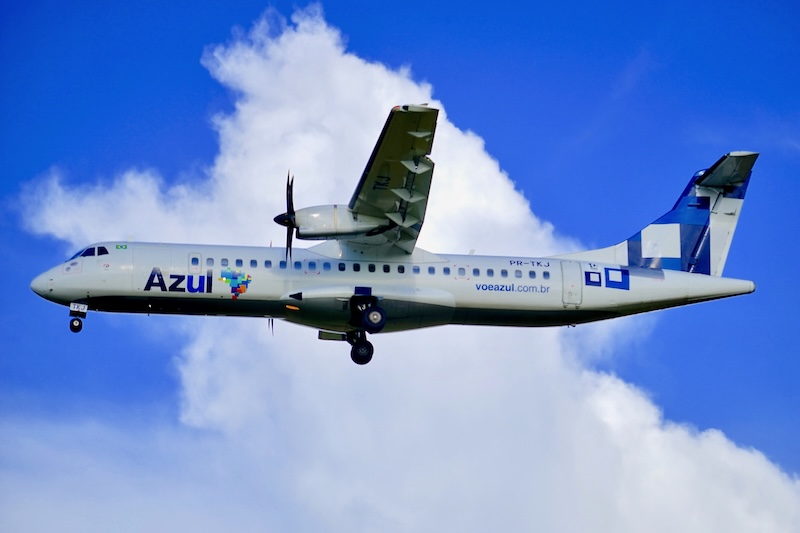 Quantos ATR 72 da Azul ainda voam com as cores básicas da TRIP? 4 Quantos ATR 72 da Azul ainda voam com as cores básicas da TRIP?