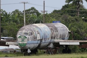 Último dos três 727 que estavam em São Luís deixa o aeroporto 2 DSC03458