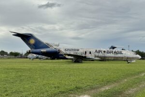 Último dos três 727 que estavam em São Luís deixa o aeroporto 1 IMG 5342