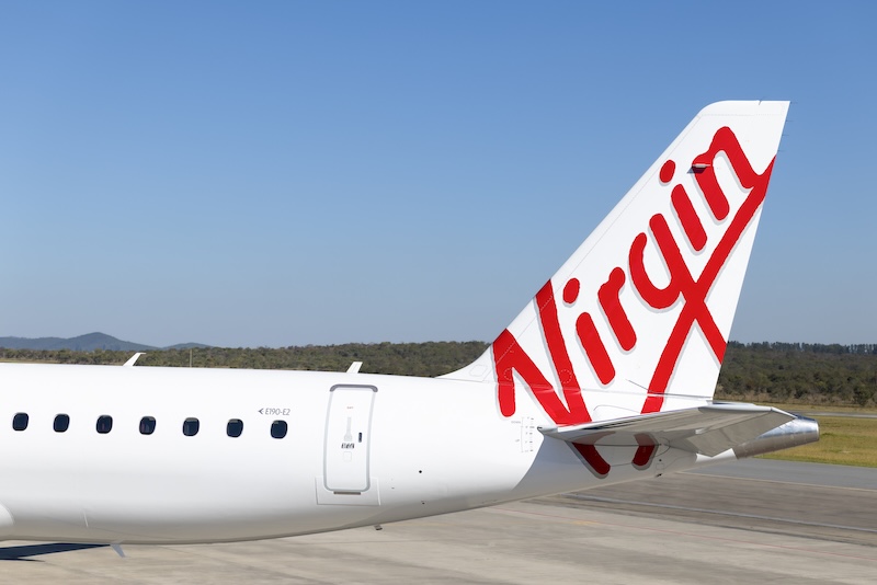 Veja para onde a Virgin Australia tem voado com o E190-E2