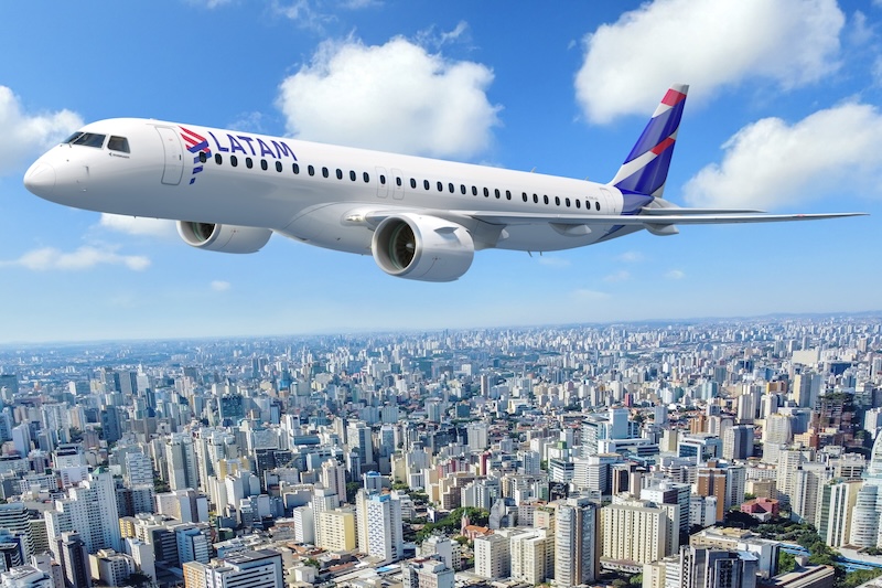 LATAM revela quais serão as primeiras bases do E2 6 LATAM revela quais serão as primeiras bases do E2
