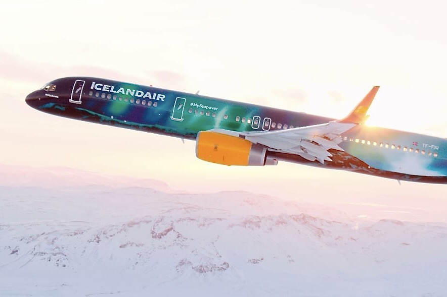 Icelandair aposentará 757 com pintura de aurora boreal 4 Icelandair aposentará 757 com pintura de aurora boreal