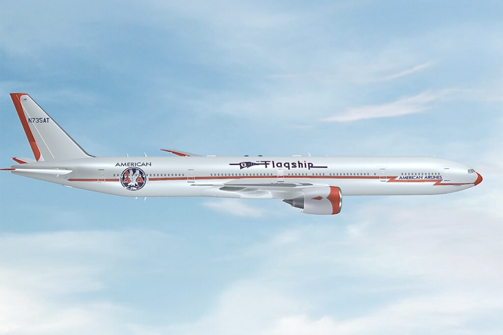 777 retrojet da American previsto para pousar no Brasil 10 777 retrojet da American previsto para pousar no Brasil