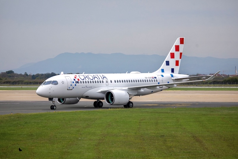Croatia Airlines recebe seu primeiro A220-100 9 Croatia Airlines lança duas novas rotas