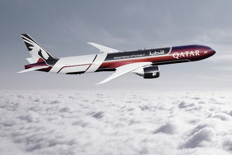 Qatar Airways revela pintura especial da Fórmula 1 6 Qatar Airways revela pintura especial da Fórmula 1