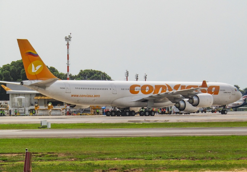 A340-600 da Conviasa pousa em Belém 5 A340-600 da Conviasa pousa em Belém