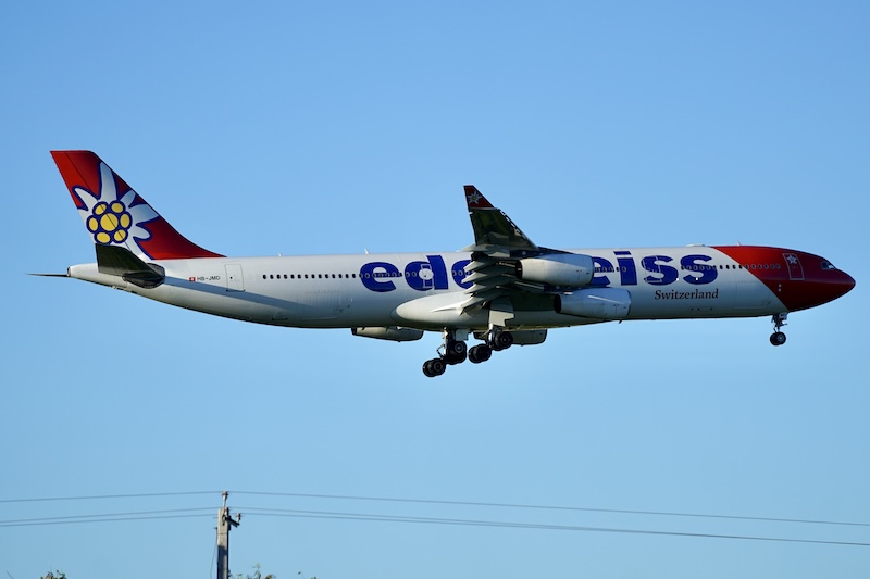 Veja para onde a Edelweiss tem voado com seus quatro A340 9 Veja para onde a Edelweiss tem voado com seus quatro A340