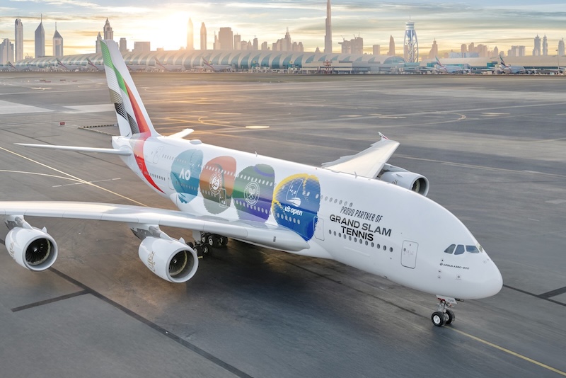Emirates aces the skies with a Grand Slam livery