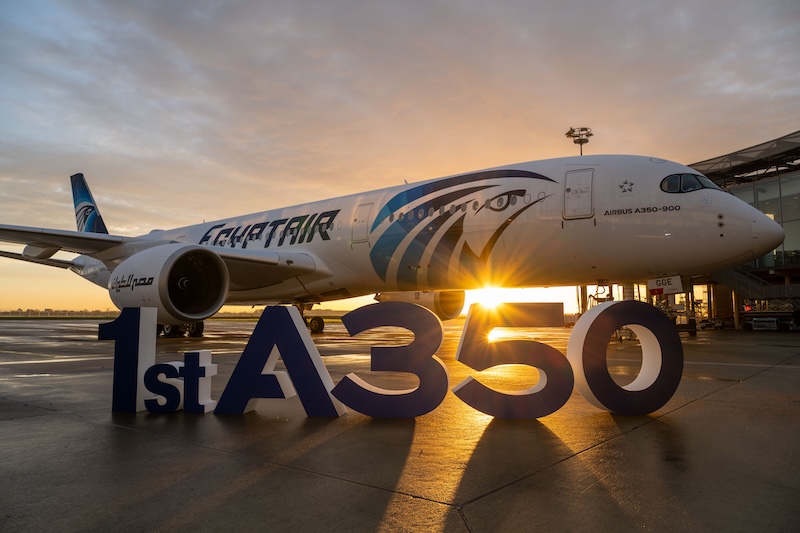Egyptair recebe seu primeiro Airbus A350 8 Egyptair recebe seu primeiro Airbus A350
