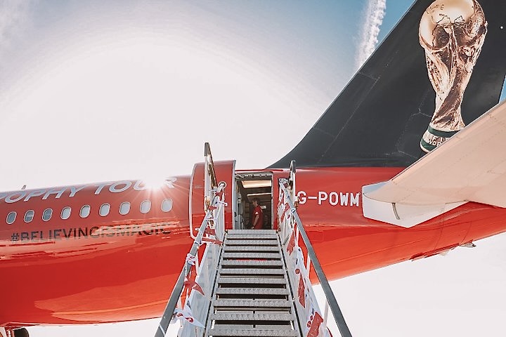 A320 com a taça da Copa passará por quatro cidades brasileiras 3 A320 com a taça da Copa passará por quatro cidades brasileiras
